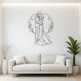 Newlywed Hug Metal Wall Art | Romantic Couple Decor