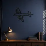 Silhouette d'avion en métal P-3C Orion Angle, décoration murale aéronautique