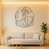 Wedding First Dance Metal Wall Art | Romantic Couple Decor
