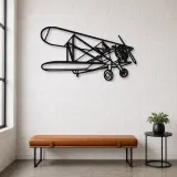 Silhouette d'avion en métal Model 75, décoration murale aéronautique