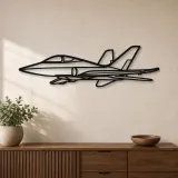 Insegna in metallo silhouette aereo Super Scorpion, Silhouette aereo in metallo, Decorazione parete aviazione, Decorazione per aviatori