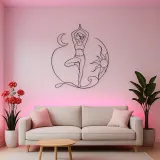 Tree Pose Balance Metal Wall Art | Yoga and Meditation Wall Decor