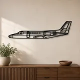 Silhouette de l'avion Citation II en métal, Silhouette d'avion en métal, Décoration murale aviation, Décoration aviateur