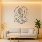 Moonlight Kiss Couple Metal Wall Art | Romantic Couple Decor