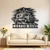 Personalized Highway Ambulance Heartbeat Metal Wall Art