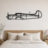Silhouette en métal du Yak-18T, Décoration murale en métal, Décor aéronautique, Décorateur aviateur