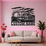 Personalized Sunrise Ambulance Highway Metal Wall Art