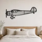 Silhouette d'avion C-165 en métal, Décoration murale en métal, Décor aéronautique, Décor d'aviation