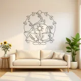 Yoga Moon Sequence Metal Wall Art | Yoga and Meditation Wall Decor