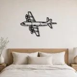 Silhouette d'avion en métal P-3C Orion Angle, décoration murale aéronautique