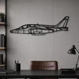 Silhouette de l'avion Alpha Jet en métal, Silhouette d'avion en métal, Décoration murale aviation, Décoration aviateur