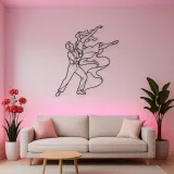 Swing Dance Lift Metal Wall Art | Couple Dance Wall Decor