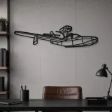 Silhouette en métal d'avion 270 Turbo Renegade, décoration murale en métal, décoration aéronautique, cadeau pour pilote