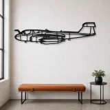 Silhouette en métal d'avion EA-6B Prowler, décoration murale en métal, décoration aéronautique, cadeau pour aviateurs
