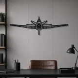 Silhouette en métal d'avion F6F Hellcat Front, décoration murale en métal, décoration aéronautique, cadeau pour aviateurs