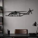 Silhouette en métal d'hélicoptère CH-53K King Stallion, Décoration murale, Cadeau d'anniversaire, Silhouette d'aéronef