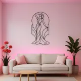 Art Deco Muse Metal Wall Art | Fashion Figure Wall Decor