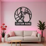 Personalized Slam Dunk Basketball Metal Wall Art