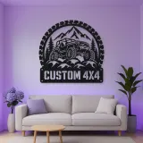 Personalized 4x4 Rock Crawler Metal Wall Art