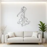 Sensual Line Dancer Metal Wall Art | Dance Silhouette Wall Decor