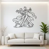 Quickstep Motion Metal Wall Art | Couple Dance Wall Decor