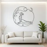Upward Dog Flow Metal Wall Art | Yoga and Meditation Wall Decor