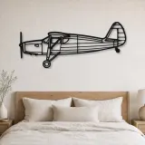 Silhouette en métal d'avion 24R Argus III UC61K, décoration murale en métal, décoration aéronautique, cadeau pour pilote