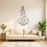 Venus Shell Pose Metal Wall Art | Classical Figure Wall Decor