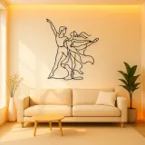 Ballet Pas De Deux Metal Wall Art | Couple Dance Wall Decor