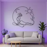 Cobra Pose Rise Metal Wall Art | Yoga and Meditation Wall Decor