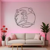 Sugarcane Pose Metal Wall Art | Yoga and Meditation Wall Decor