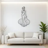 Venus Shell Pose Metal Wall Art | Classical Figure Wall Decor