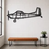 Silhouette d'avion en métal 180K, Décoration murale en métal, Décor aéronautique, Décorateur aviateur