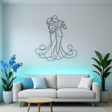 Slow Dance Pair Metal Wall Art | Romantic Couple Decor
