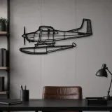 Silhouette d'avion en métal A185F Float, Décoration murale aéronautique