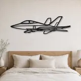 Insegna in metallo silhouette aereo Super Scorpion, Silhouette aereo in metallo, Decorazione parete aviazione, Decorazione per aviatori