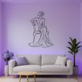 Graceful Chair Muse Metal Wall Art | Fashion Figure Wall Decor