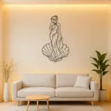Venus Shell Pose Metal Wall Art | Classical Figure Wall Decor