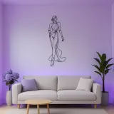 Long Glove Model Metal Wall Art | Fashion Figure Wall Decor