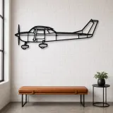Silhouette d'avion en métal 150, Décoration murale en métal, Décor aéronautique, Décorateur aviateur