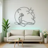 Cobra Pose Rise Metal Wall Art | Yoga and Meditation Wall Decor