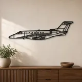 Silhouette en métal d'avion PC-24, Décoration murale en métal, Décor aéronautique, Cadeau pour aviateur