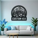 Personalized 4x4 Rock Crawler Metal Wall Art