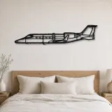Silhouette en métal d'avion Learjet 60, décoration murale en métal, décoration aéronautique, décoration d'aviation