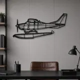 Silhouette d'avion en métal 206 Turbo Stationair, Décoration murale en métal, Décor aéronautique, Décorateur aviateur