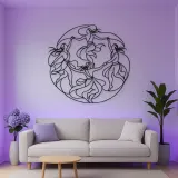 Tribal Dance Circle Metal Wall Art | Dance Silhouette Wall Decor