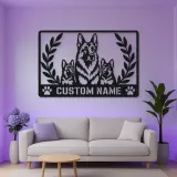 Personalized German Shepherd Family Metal Wall Art