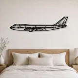 Silhouette d'avion en métal 747-200B, décoration murale en métal, décoration aéronautique, cadeau pour pilote