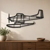 Silhouette d'avion en métal A185F Float, Décoration murale aéronautique