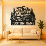 Personalized Mountain Rescue Ambulance Metal Wall Art